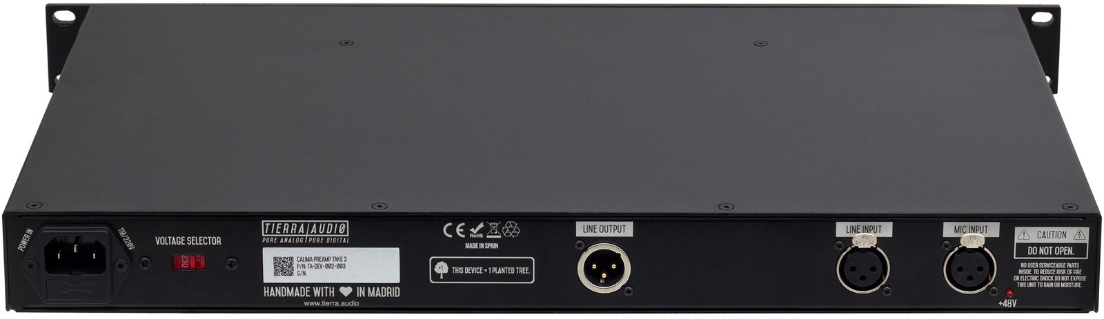 Calima Preamp Back Panel